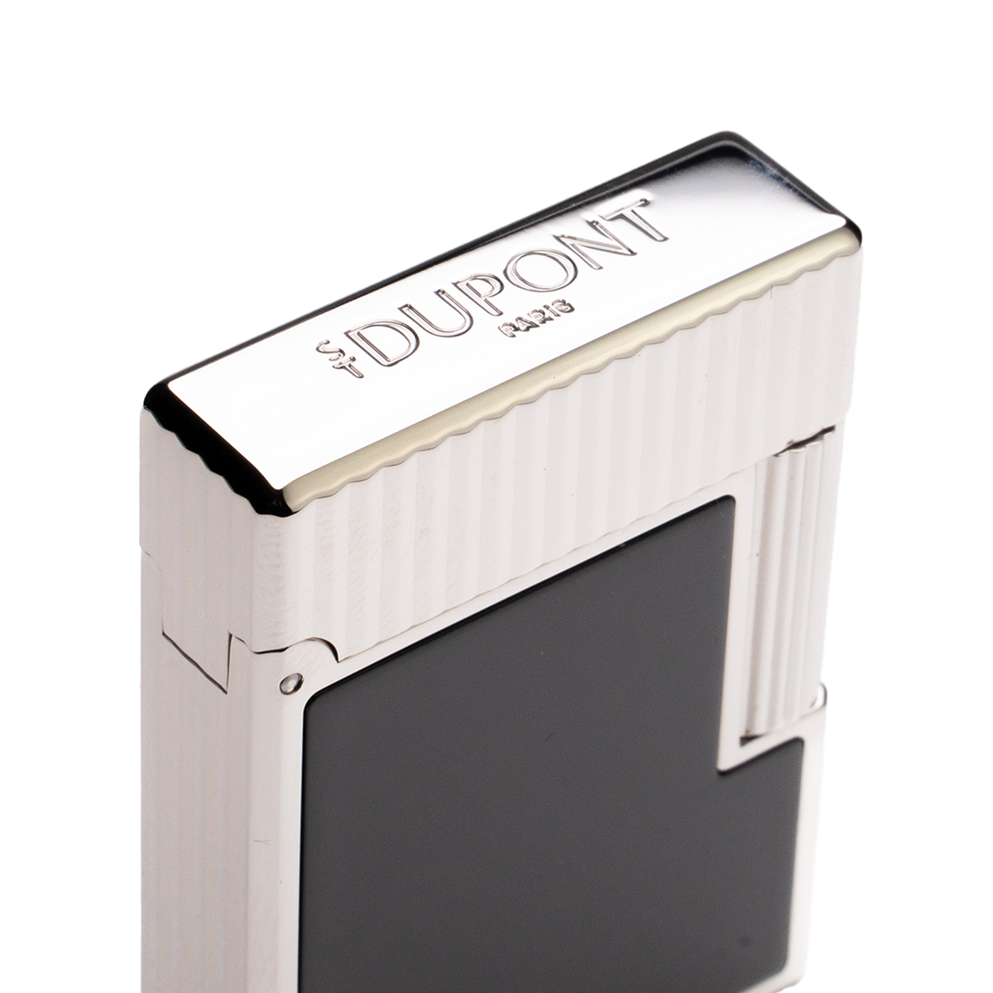 S.T. Dupont Ligne 1 Vertical Lines Black & Palladium