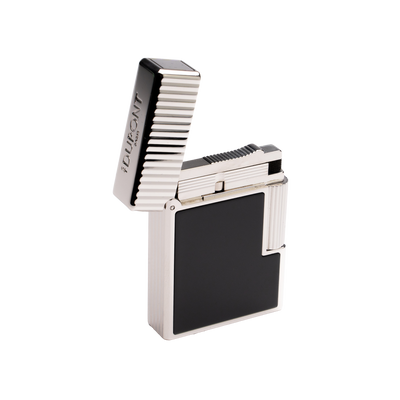 S.T. Dupont Ligne 1 Vertical Lines Black & Palladium