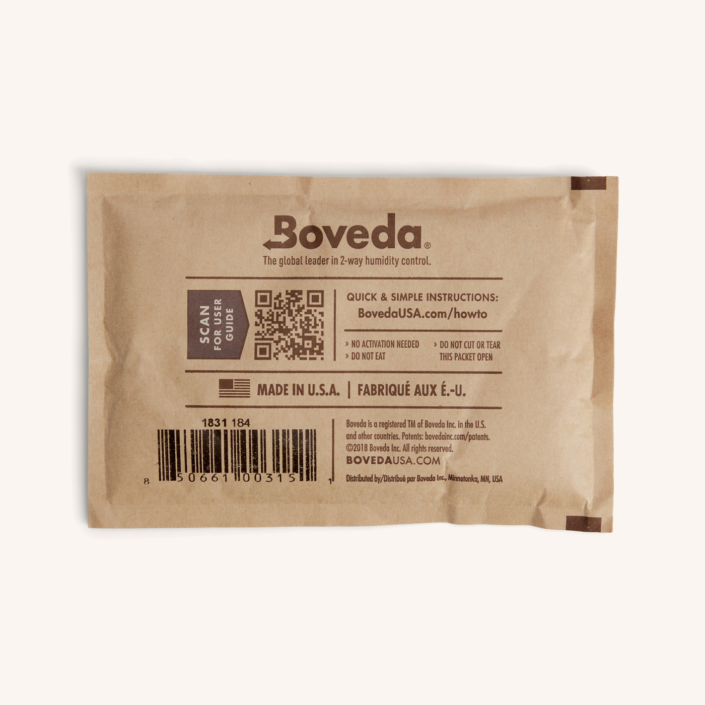 Boveda 72% 60 gram