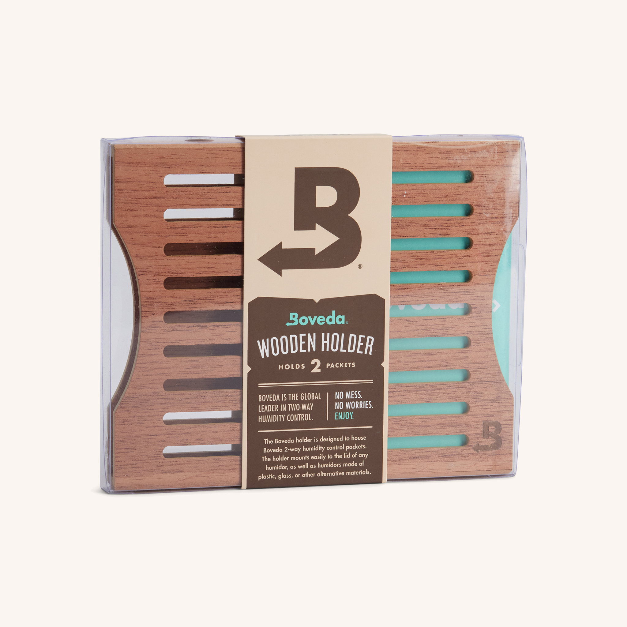 Boveda Wood Holder - 2 Packets, Side-By-Side main image 1