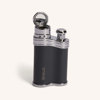 Siglo Bean Shaped Jet Lighter Matte Dark Grey