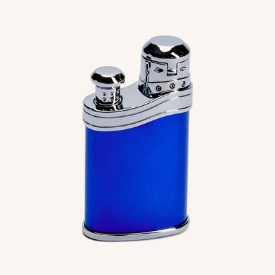 Siglo Bean Shaped Jet Lighter Metallic Blue