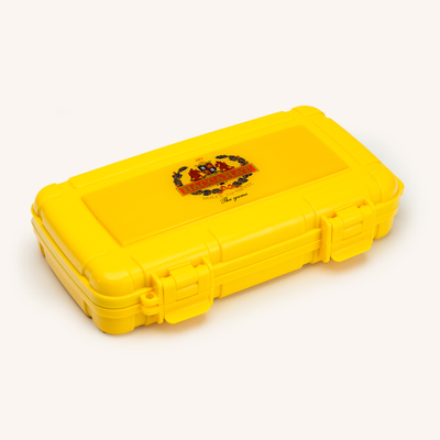 Baccarat Yellow Travel Case for 5 Cigars Baccarat