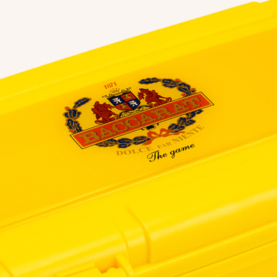Baccarat Yellow Travel Case for 5 Cigars Baccarat